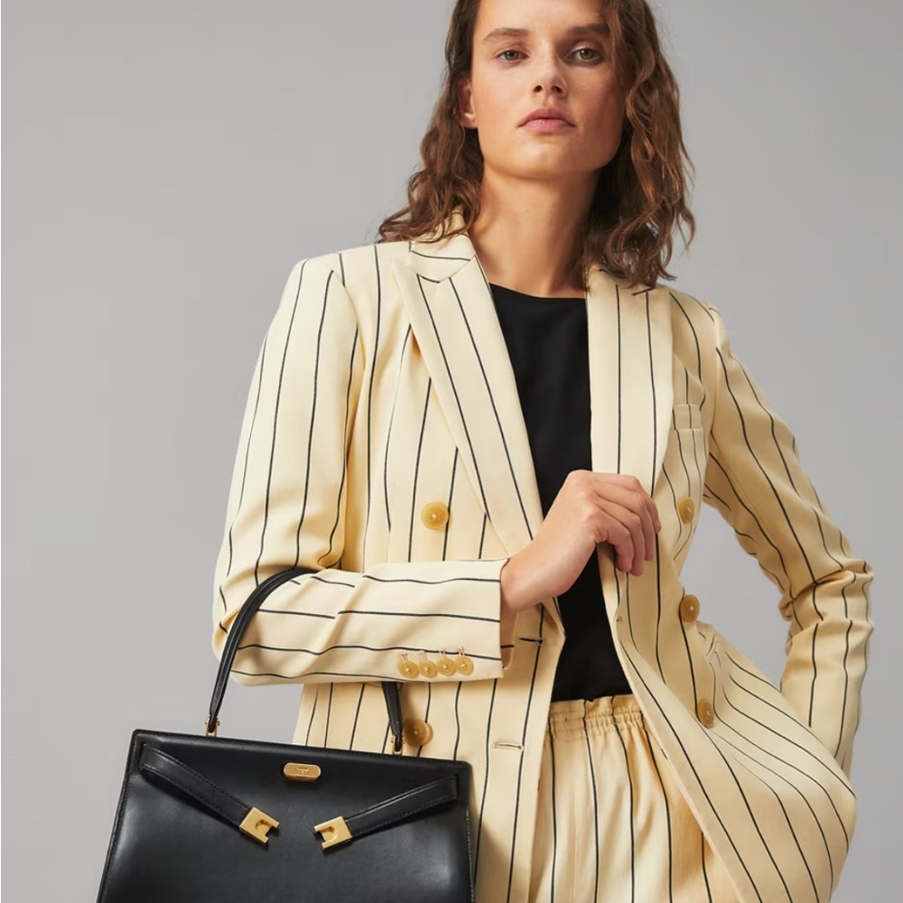 Tory Burch Black Tote Bag Leather